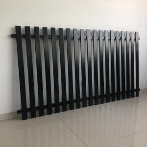 Aluminium Vertical Slat Double Swing Gate