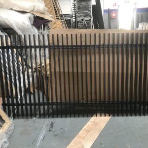 Blade 64 Gap Pedestrian Gate – White | Custom Aluminium Entry Gate