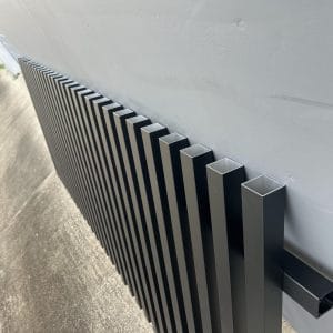 Batten 40 Gap Fence Panel – Monument | Custom Aluminium Privacy Screen
