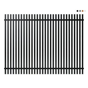 Aluminium 40 x 40mm Batten Fence Panel – Black