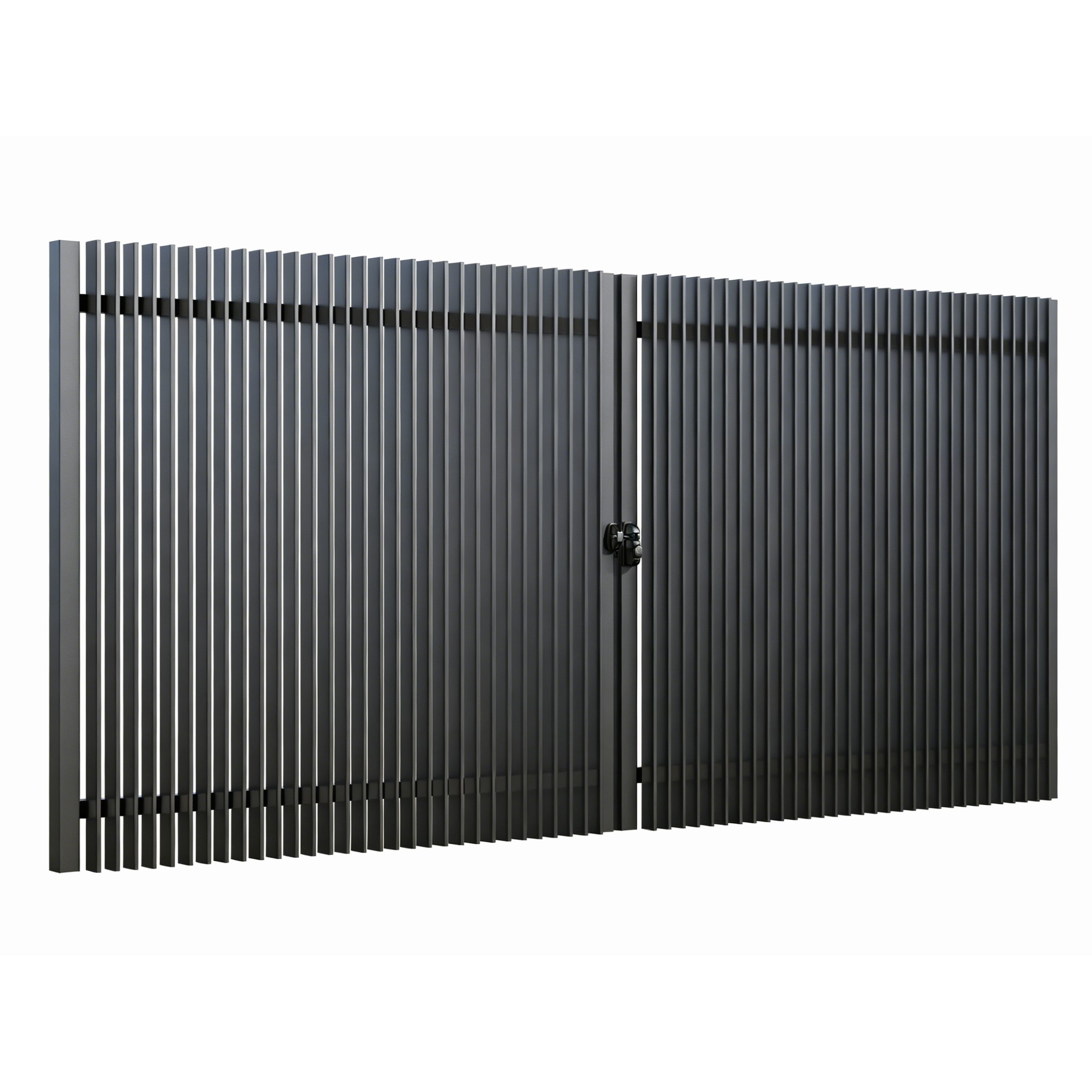 Aluminium Driveway Gate Blade Double Swing Gate - Image 11