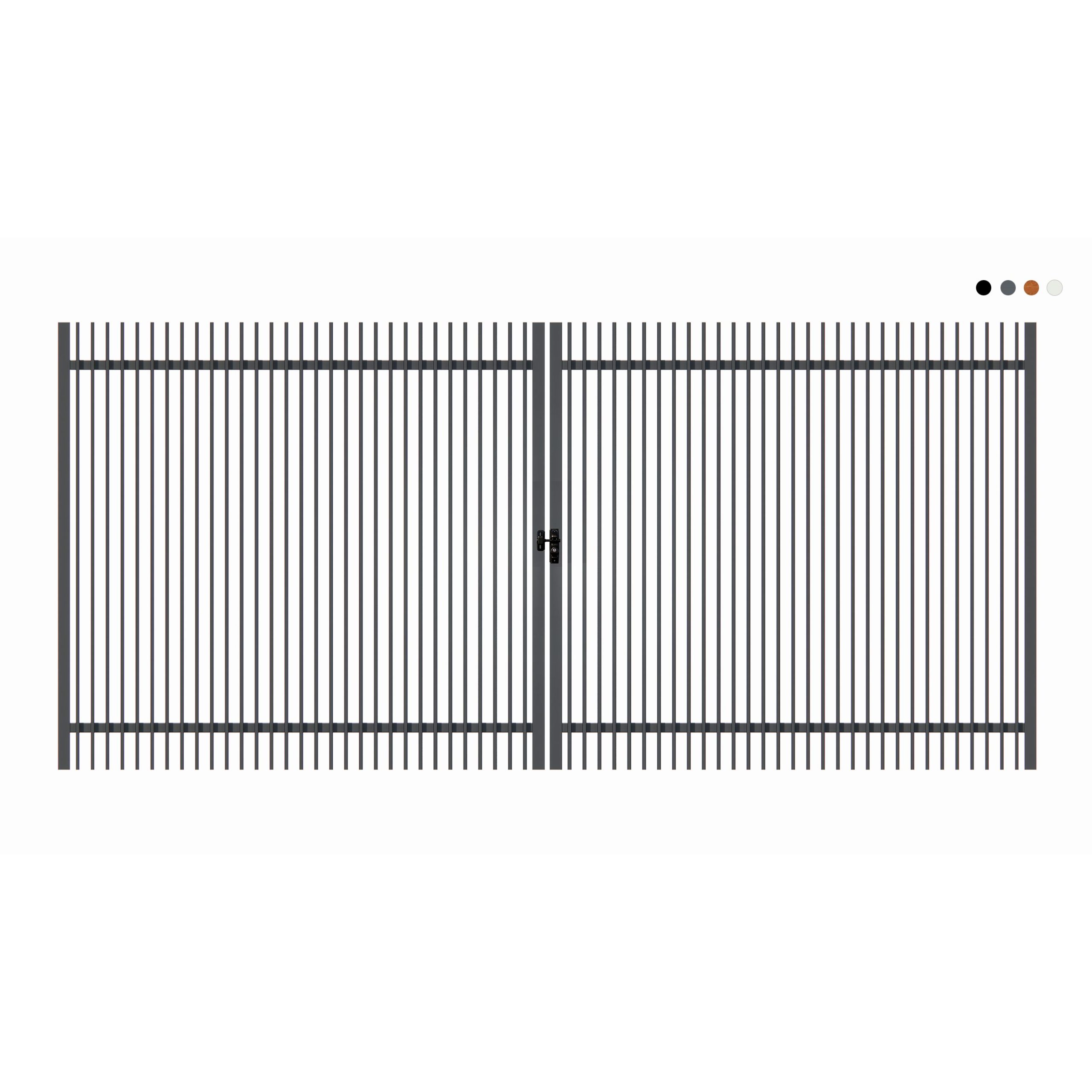 Aluminium Driveway Gate Blade Double Swing Gate - Image 12