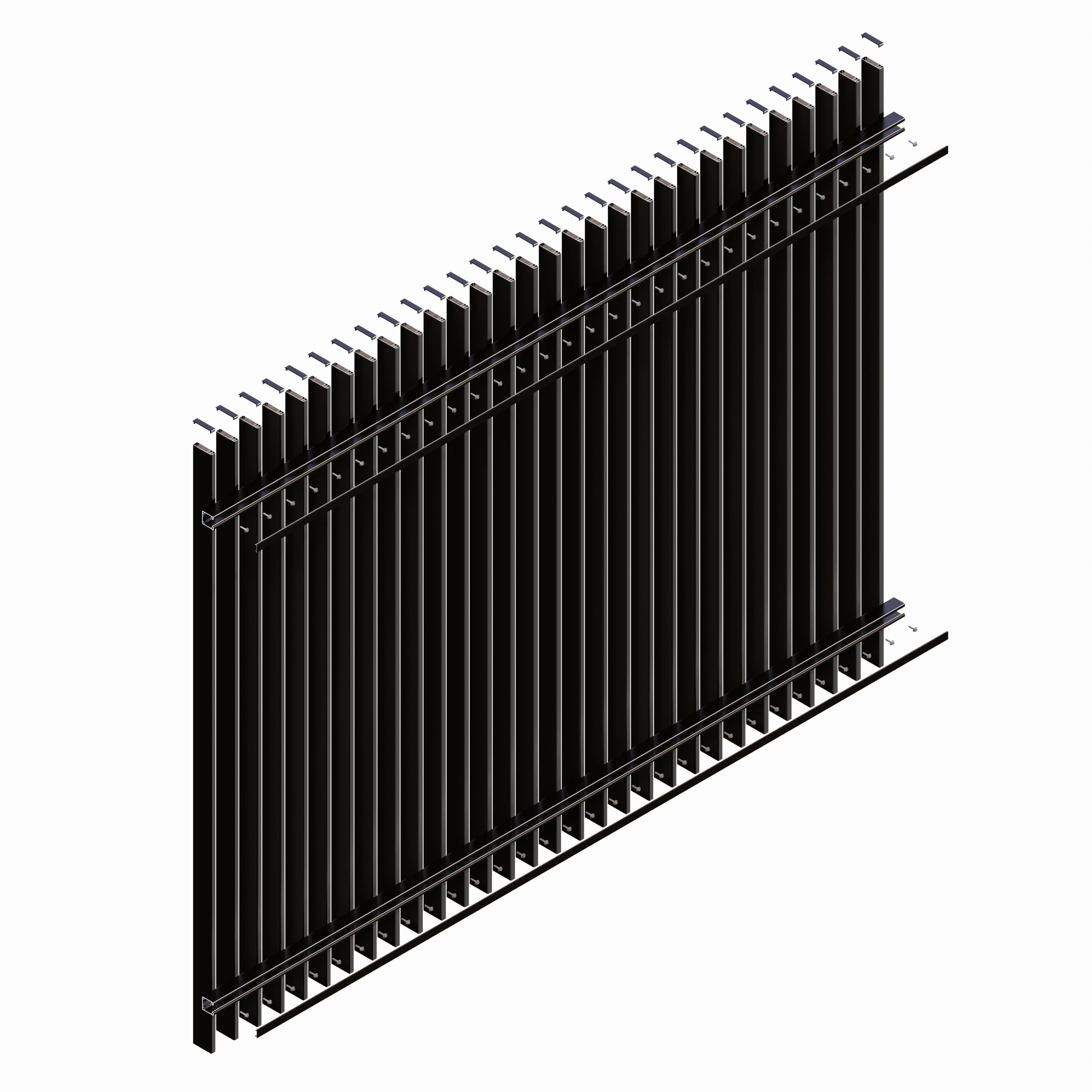 Aluminium Blade Fence Panel - Image 5