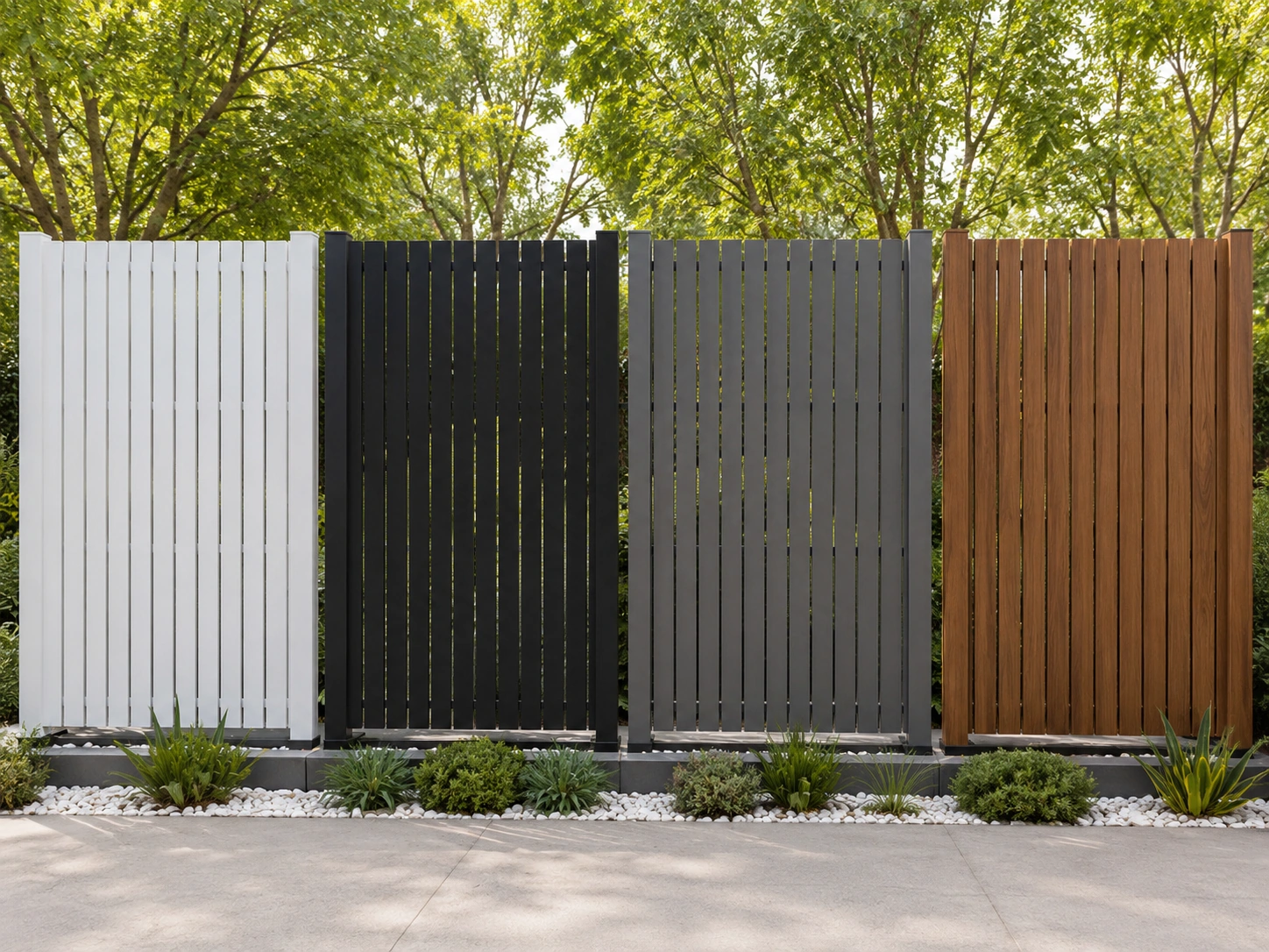 Custom aluminium picket fence panels for Australian residential projects
