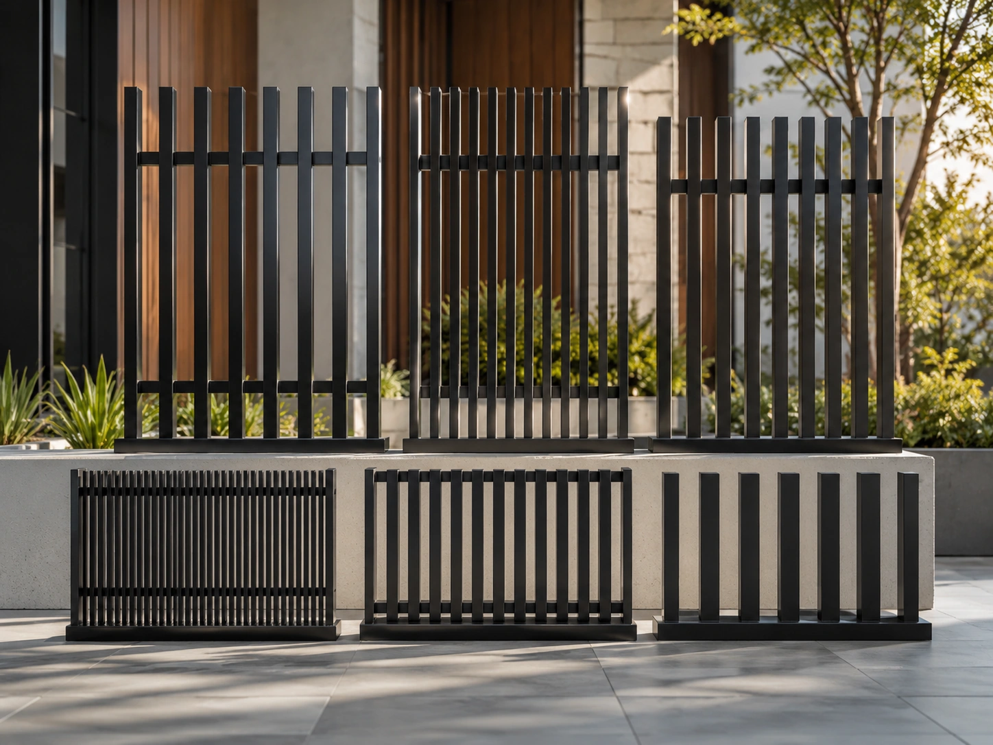Custom aluminium blade fence panels for modern residential projects