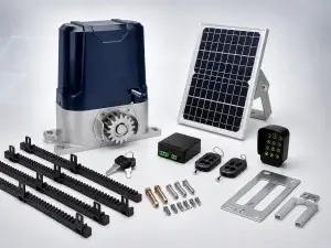 Sliding gate motor control system and automation accessories