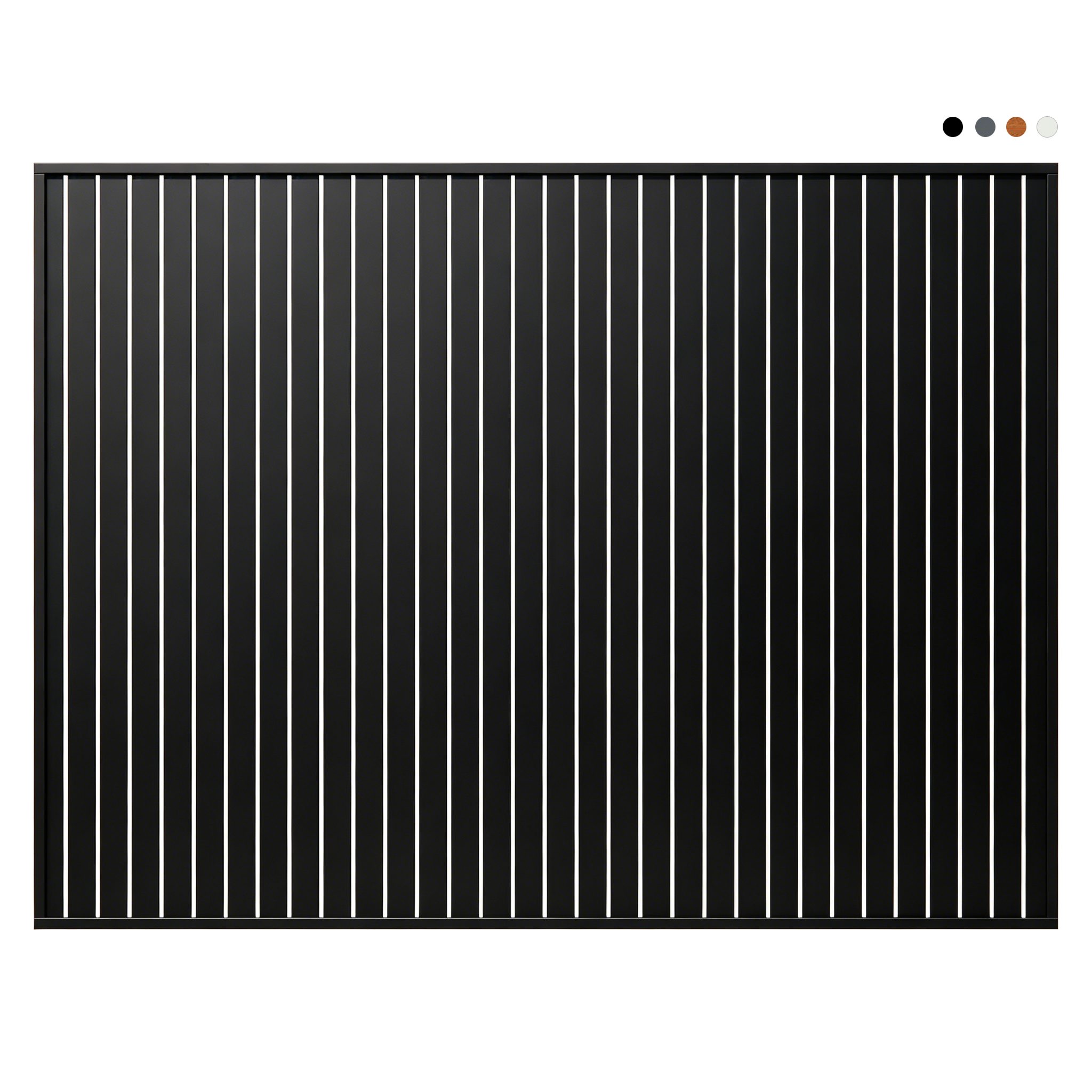 Aluminium Vertical Slat Privacy Screen Fence Panel - Image 4