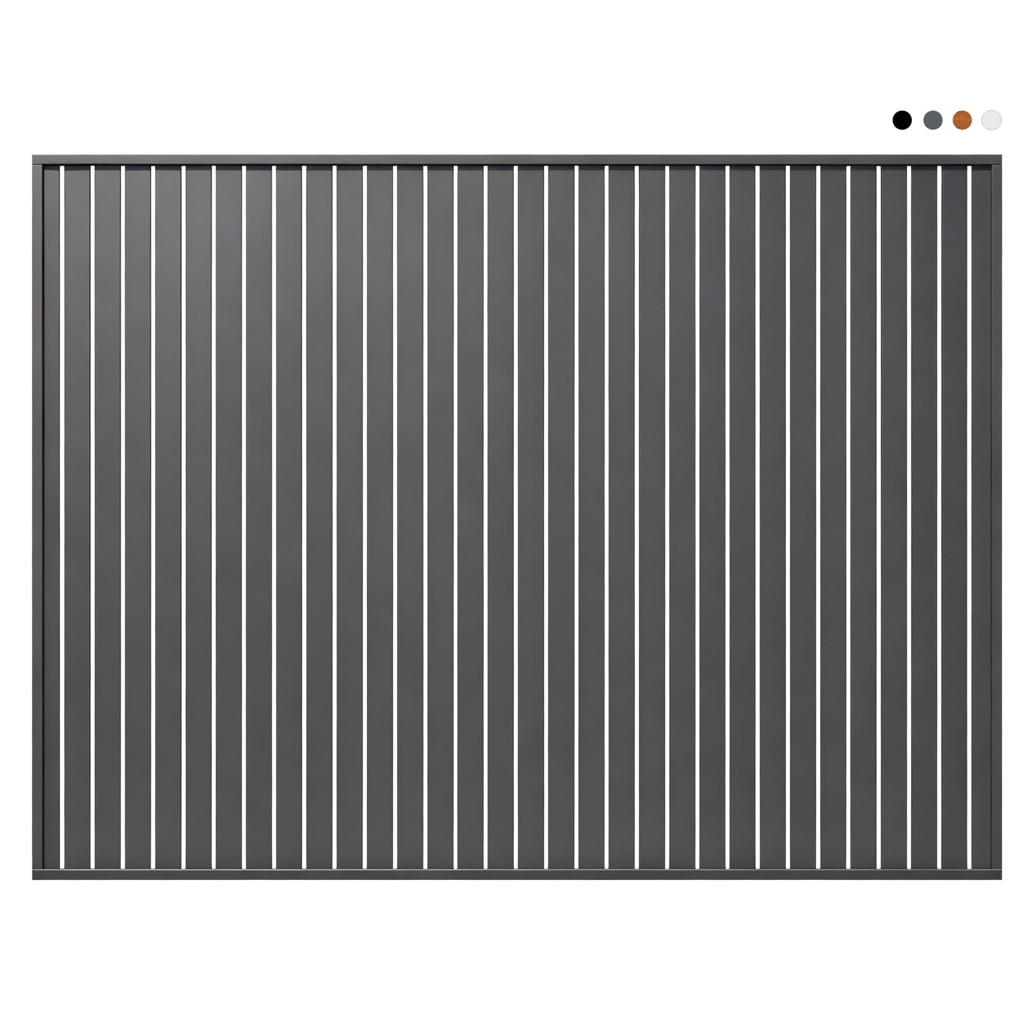 Aluminium Vertical Slat Privacy Screen Fence Panel - Image 3