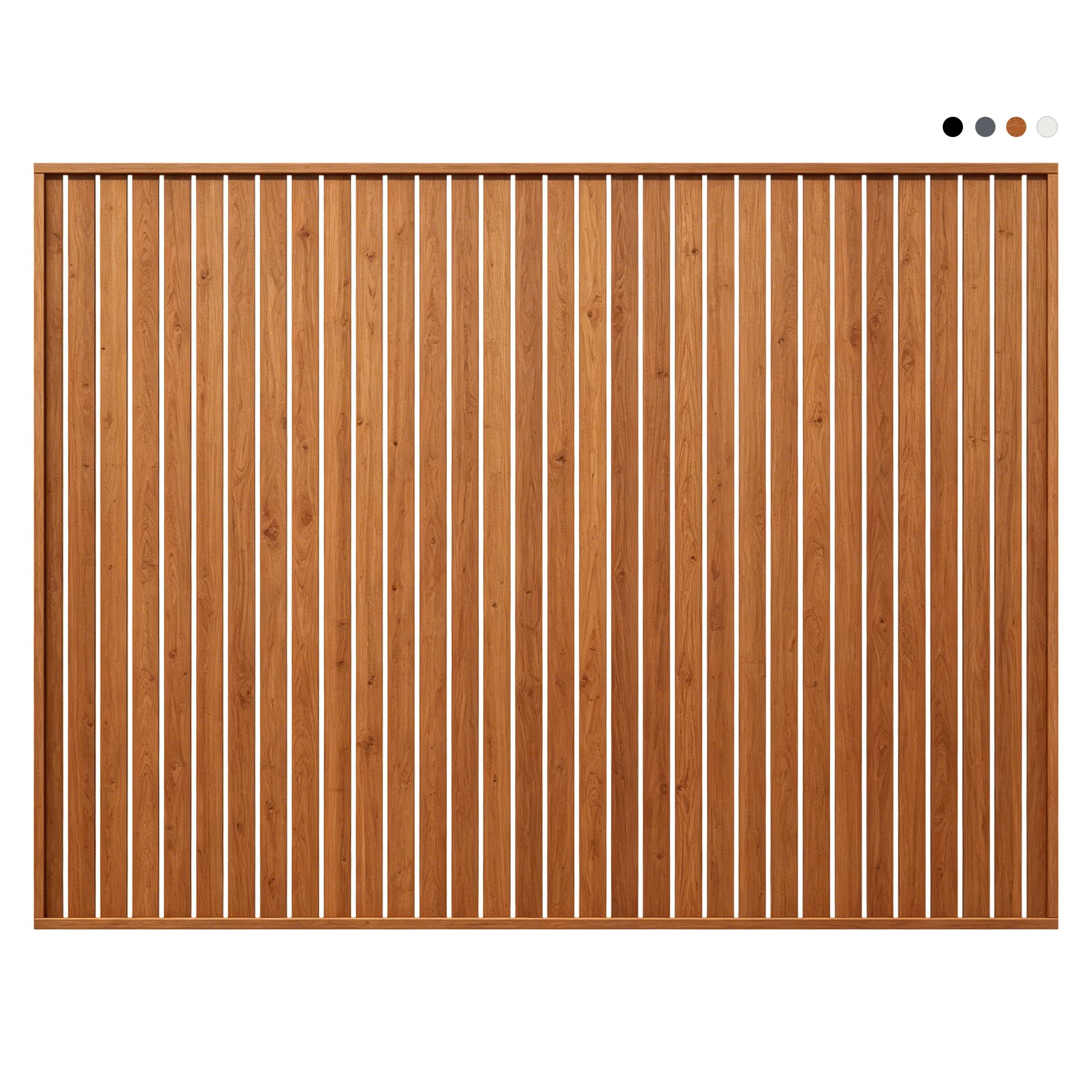 Aluminium Vertical Slat Privacy Screen Fence Panel - Image 2