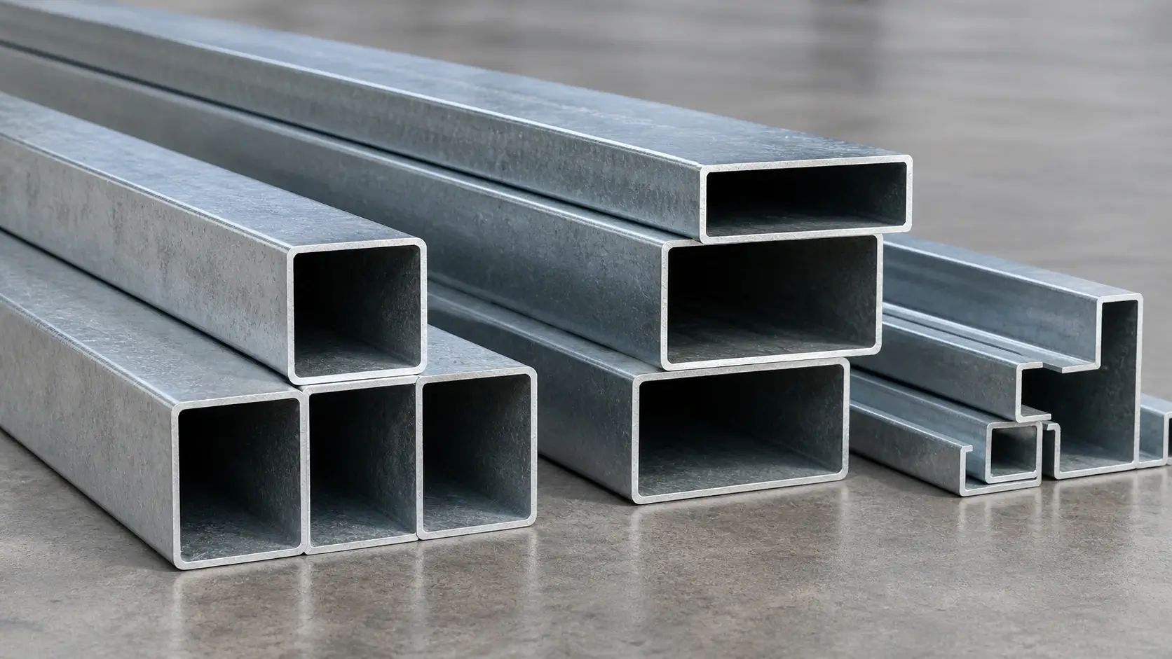 Galvanized steel tube decking frame for outdoor composite deck installation