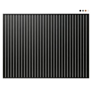 Aluminium 65 x 16mm Vertical Slat Fence Panel – Black