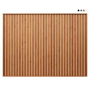 Aluminium 65 x 16mm Vertical Slat Fence Panel – Oak Timber Look